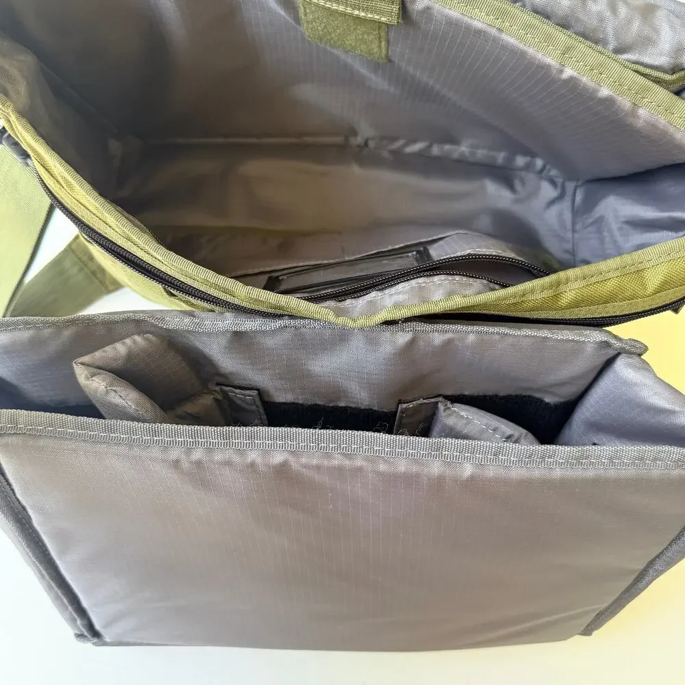 Tenba Olive Green Messenger Camera Bag Padded Laptop Shoulder Strap